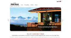 Desktop Screenshot of parkhotelcingov.sk